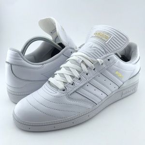 Adiidas Busenitz Cloud Triple Whites Gold Sz 10.5